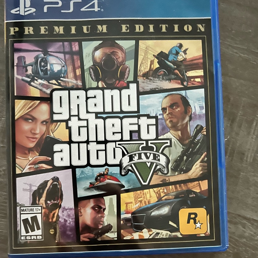 PlayStation 4 Grand Theft Auto video game.